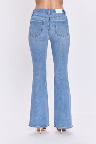 Kinsley Mid Rise Flare Jeans