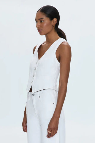 Pistola Vero Cropped Denim Vest - Premium clothing at Lonnys NY - Just $138! Shop Womens clothing now 