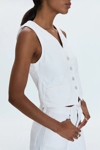 Pistola Vero Cropped Denim Vest - Premium clothing at Lonnys NY - Just $138! Shop Womens clothing now 