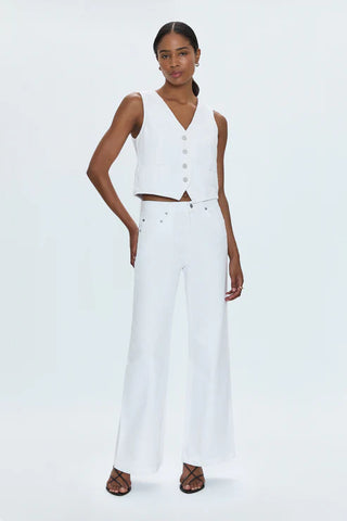 Pistola Vero Cropped Denim Vest - Premium clothing at Lonnys NY - Just $138! Shop Womens clothing now 