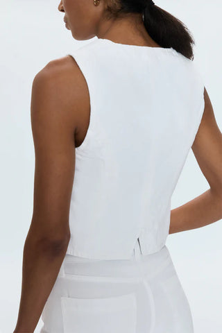 Pistola Vero Cropped Denim Vest - Premium clothing at Lonnys NY - Just $138! Shop Womens clothing now 