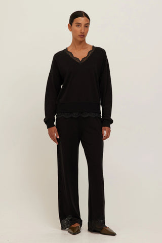 Project Social Malibu Lace Trim Pants