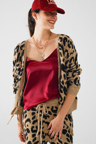 Q2 Leopard Print Cardigan - Premium clothing at Lonnys NY - Just $75! Shop Womens clothing now 