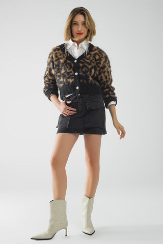 Q2 Leopard Print Cardigan - Premium clothing at Lonnys NY - Just $76! Shop Womens clothing now 