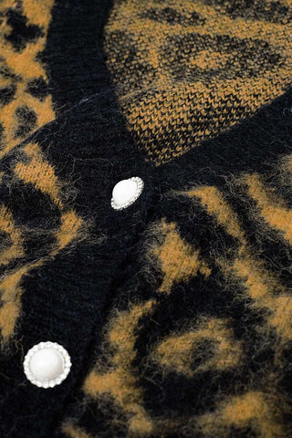 Q2 Leopard Print Cardigan - Premium clothing at Lonnys NY - Just $76! Shop Womens clothing now 