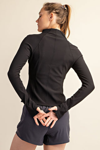 RM Ribbed Zip Up Jacket