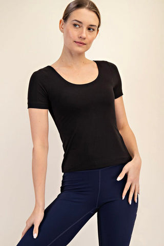 RM Butter Soft Short Sleeve Top - Premium clothing at Lonnys NY - Just $25! Shop Womens clothing now 