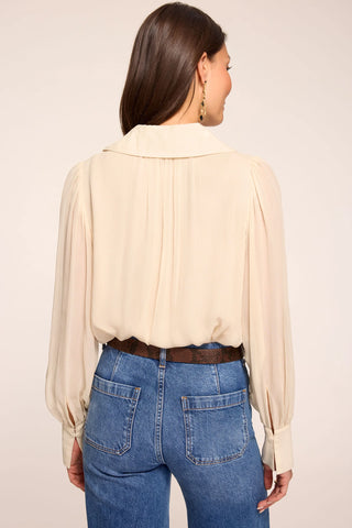 Ramy Brook Claire Silk Ruffle Blouse