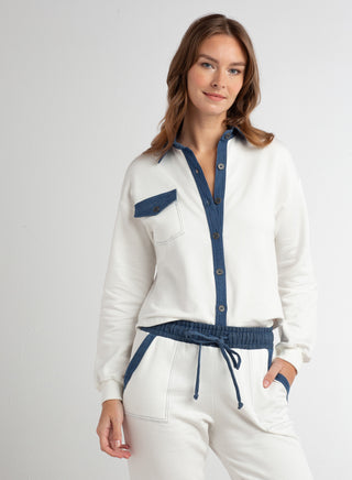 Red Haute Boyfriend Shirt