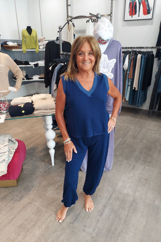 Red Haute V Neck Tank - Premium clothing at Lonnys NY - Just $57! Shop Womens clothing now 