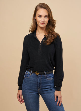 Red Haute Sherpa Henley - Premium clothing at Lonnys NY - Just $106! Shop Womens clothing now 