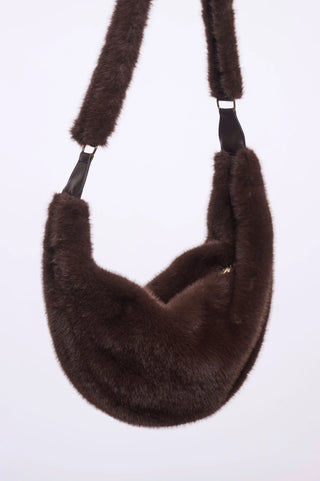 Rino & Pelle Nayla Faux Fur Crossbody Bag