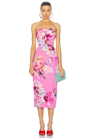 Rococo Sand Strapless Midi Dress - Premium dresses at Lonnys NY - Just $350! Shop Womens clothing now 