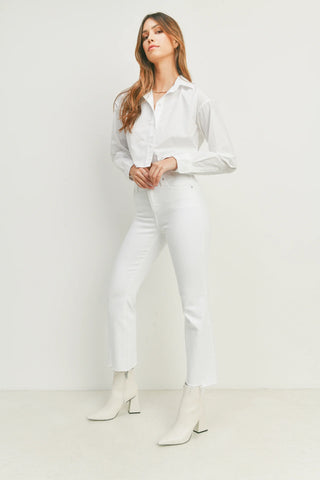 Just Black Denim Vintage Crop Flare Jeans - Premium clothing at Lonnys NY - Just $93! Shop Womens clothing now 