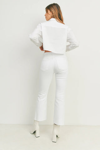 Just Black Denim Vintage Crop Flare Jeans - Premium clothing at Lonnys NY - Just $93! Shop Womens clothing now 