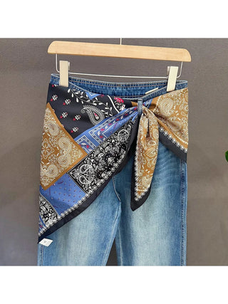 Patchwork Triangle Bandana Scarf/Belt