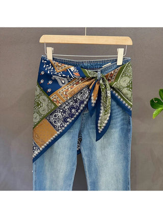 Patchwork Triangle Bandana Scarf/Belt
