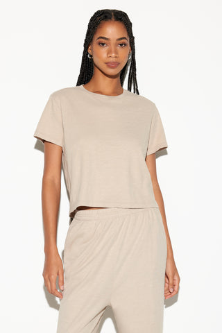 Spiritual Gangster Quincey Slub Tee - Premium clothing at Lonnys NY - Just $78! Shop Womens clothing now 