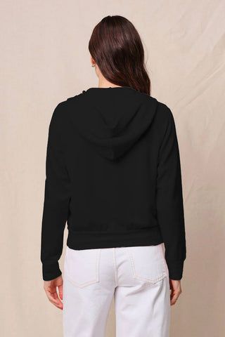 Stateside Softest Fleece Raglan Zip Up Hoodie