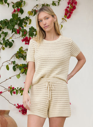 Stitches + Stripes Pixie Crochet Tee - Premium clothing at Lonnys NY - Just $128! Shop Womens clothing now 