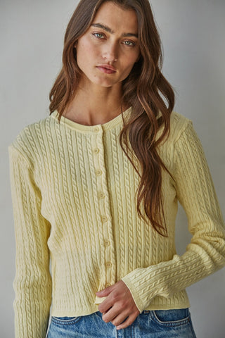 Talk To Angels Avon Cable Cardigan