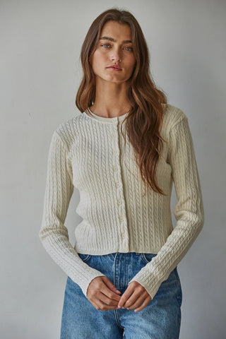 Talk To Angels Avon Cable Cardigan