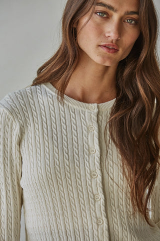 Talk To Angels Avon Cable Cardigan