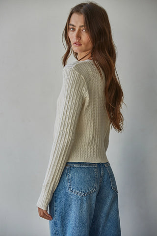 Talk To Angels Avon Cable Cardigan