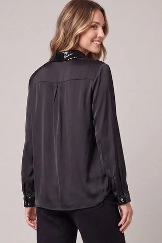 Talk To Angels Sequin Embellished Shirt