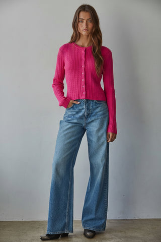 Talk to Angels Avon Cable Knit Cardigan