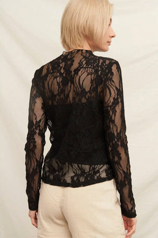 Talk to Angels Lace Long Sleeve Shirt