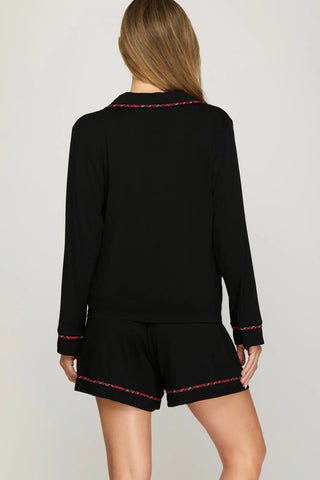 Talk To Angels Long Sleeve Pajama Set