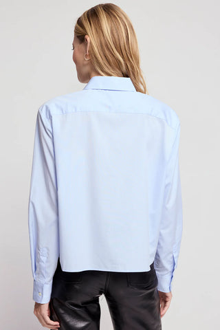 The Shirt Long Sleeve Boxy Cropped Shirt