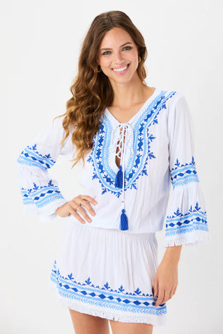 Tiare Hawaii Greek Islands Mini Dress - Premium clothing at Lonnys NY - Just $130! Shop Womens clothing now 