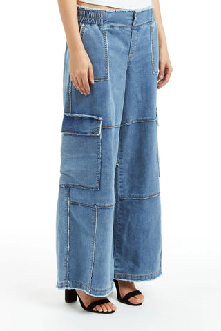 Tractr Mid Rise Cargo Lounge Pants - Premium clothing at Lonnys NY - Just $92! Shop Womens clothing now 