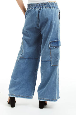 Tractr Mid Rise Cargo Lounge Pants - Premium clothing at Lonnys NY - Just $92! Shop Womens clothing now 