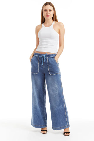 Tractr Mid Rise Lounge Pant - Premium clothing at Lonnys NY - Just $92! Shop Womens clothing now 