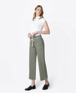 Vervet Olivia High Rise Wide Leg Drawstring Jeans