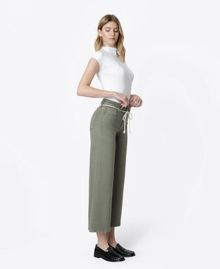 Vervet Olivia High Rise Wide Leg Drawstring Jeans