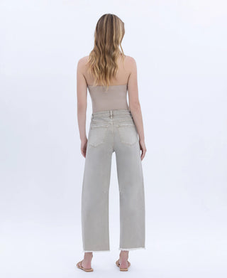 Vervet Kate Super High Rise Cropped Barrel Jeans
