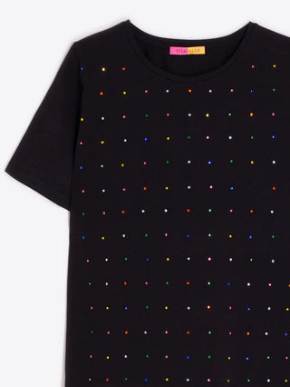 Vilagallo Rhinestone Tee Shirt