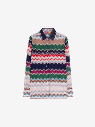 Vilagallo Mariella Herringbone Jacquard Shirt