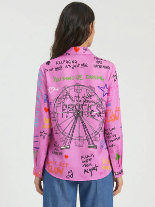 Vilagallo Noria Ferris Wheel Silk Shirt