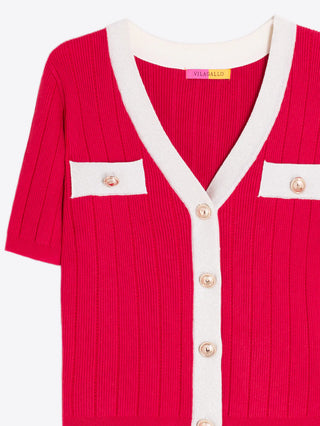 Vilagallo Short Sleeve Cardigan