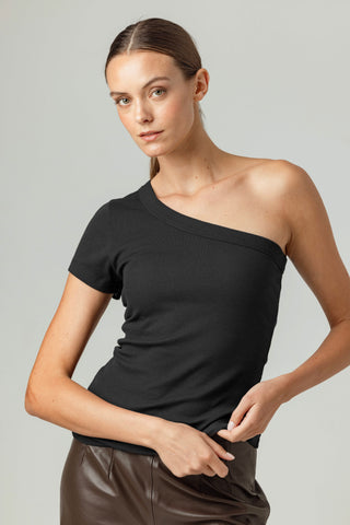 Sundays Delta One Shoulder Tee - Premium clothing at Lonnys NY - Just $95! Shop Womens clothing now 