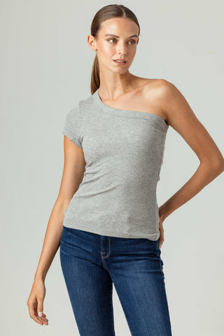 Sundays Delta One Shoulder Tee - Premium clothing at Lonnys NY - Just $95! Shop Womens clothing now 