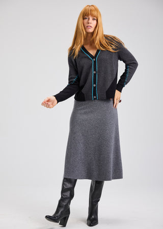 Zaket & Plover Panelled Cardigan