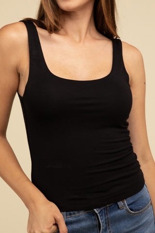 Double Layer Round Neck Tank Top *Online Only* - Premium clothing at Lonnys NY - Just $30! Shop Womens clothing now 