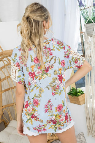 Floral Boxy Top *Online Only* - Premium clothing at Lonnys NY - Just $44! Shop Womens clothing now 