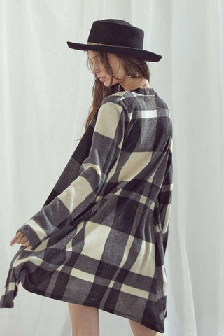 CHECKER PRINT CARDIGAN * Online Only* - Premium Jacket at Lonnys NY - Just $78! Shop Womens clothing now 